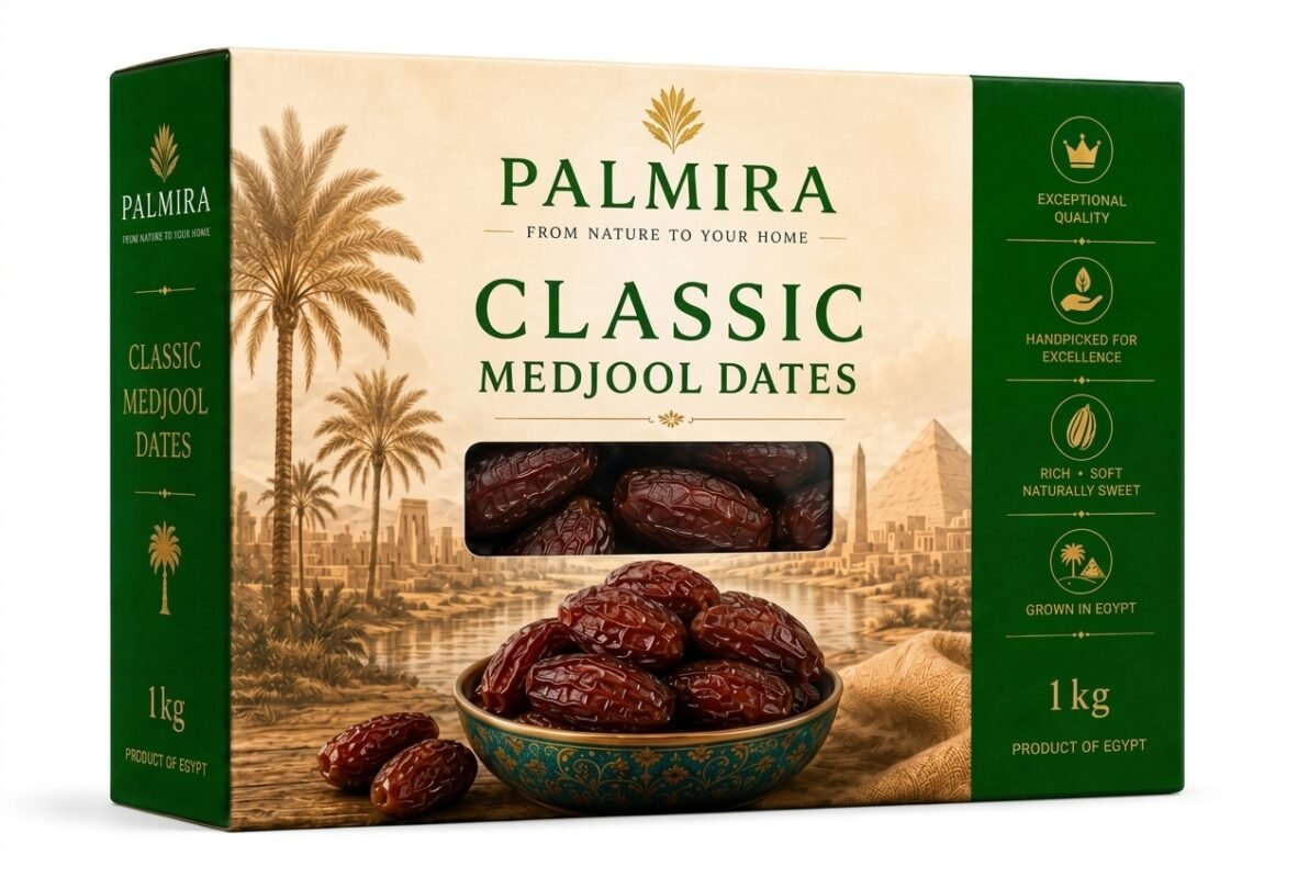 Classic Egyptian Medjool Dates 1 Kg Carton