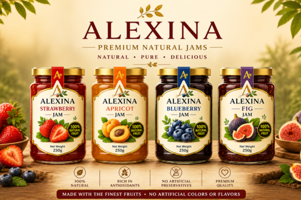 Alexina Foods Premium Egyptian Fruits Jam Exporter