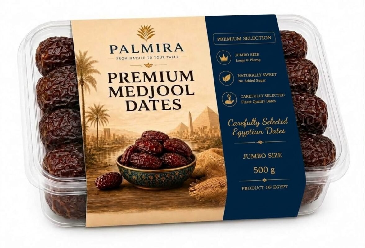 Premium Egyptian Medjool Dates 500 Gram Package